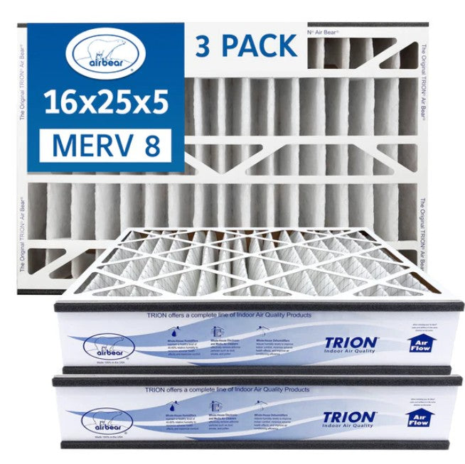 Trion Air Bear MERV 8 16 x 25 x 5 filters, pack of three