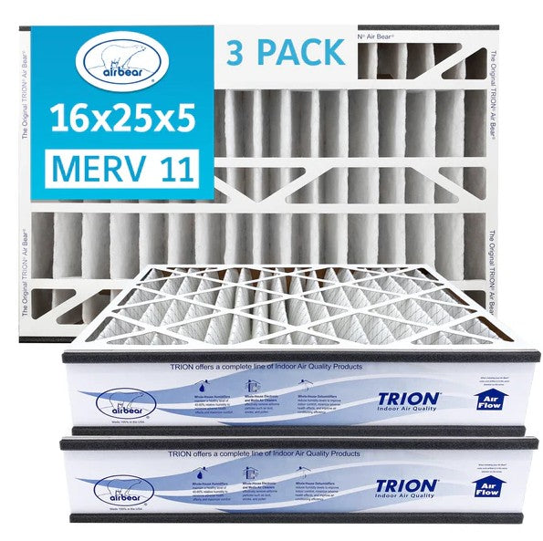 Trion Air Bear MERV 11 16 x 25 x 5 filters, pack of three